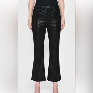 FRAME LE CROP MINI BOOT 
Suede Le Crop Mini Boot in Black Multi